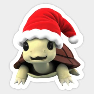 Christmas Turtle Sticker